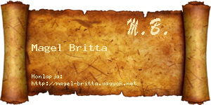 Magel Britta névjegykártya